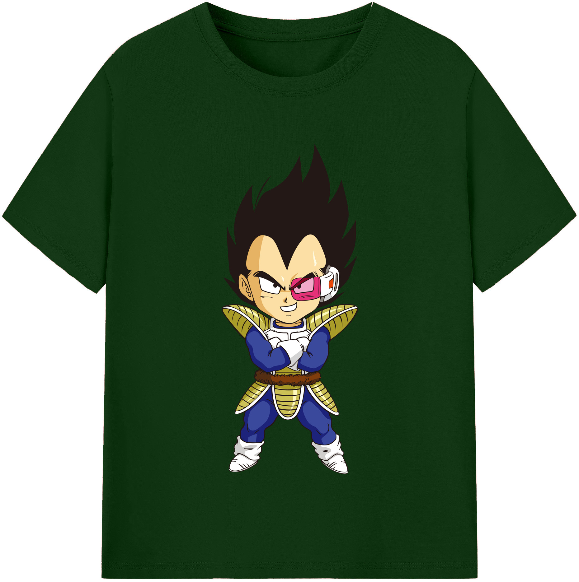 （画像用） ドラゴンボール ベジータ四世（Bejīta Yonsei）DRAGON BALL Vegeta IV 綿100％半袖Tシャツ（フロントプリント）